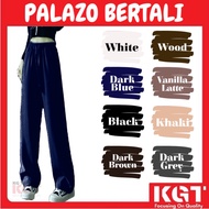 KGT Bamboo Slack Seluar Palazo Bertali Plus Size 3XL-7XL Perempuan Ladies Formal Slack Pants Seluar 