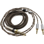 Youkamoo Kabel Gantian Berlapis Perak 8 Teras yang Serasi untuk Hifiman HE4XX, HE-400i Headphones, 1