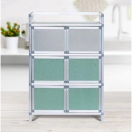 Aluminum alloy cupboard, aluminum alloy cabinet, storage cabinet, simple shelf cabinet, shoe cabinet