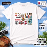 DENMARK Souvenir T-SHIRT DENMARK 47TAG made of 24s combed cotton