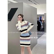 13de MARZO PLADIED WOOL DRESS SET