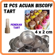 Acuan Tart  Bulat Mini Round Mould Egg Shell Tartlet Cheese Round Tart Mini 4x2 cm Hokaido Pastry Pod Crust Presser