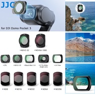 JJC Pocket 3 Magnetic Filter Set with CPL 0.72x Wide-Angle Lens ND8 ND16 ND32 ND64 ND256 1/4 Black M