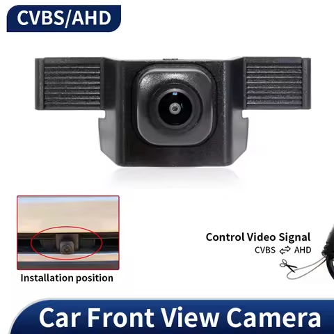 AHD Car Front View Camera HD Fisheye Waterproof Night Vision Logo Parking Camera For Toyota Highland