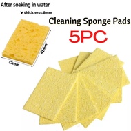 Cleaning Sponge for Soldering Iron Tips Remove Slag Flux Tin Solder Wire 50mm x 35mm x 1mm 5Pcs BG-S