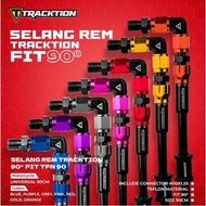 90 DEGREE TRACKTION BRAKE HOSE FIT TFN 90 UNIVERSAL - Manchan Speed