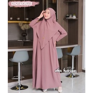 . ABAYA DRESS SET FREE KHIMAR ONE SET ABAYA KHIMAR CRINKLE LATEST MUSLIM CLOTHES