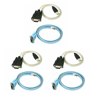 (CRIB) 3X RJ45 Network Cable Serial Cable Rj45 to DB9 and RS232 to USB (2 in 1) CAT5 Ethernet Adapte