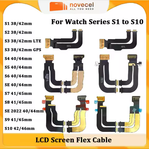 Novecel LCD Flex Cable Touch Screen Main Board Connector Flex For Apple Watch Series 10 46mm S9 8 7 