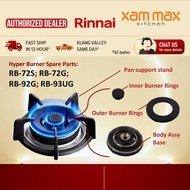 (Rinnai Spare Part) Rinnai Hyper Burner Cooker Hob RB-72G RB-92G 72S 93UG Burner Head / Body Assy / 