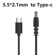 9V/12V/15V 20V 3A USB C Type-C to DC 5.5 2.1 PD deception line  DP 65W fast charging Cablle DC Power