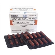 24 ALKALINE-C [Sodium Ascorbate] Non Acidic Vitamin C 100 Capsules EM-CORE ORIGINAL SALE SALE SALE