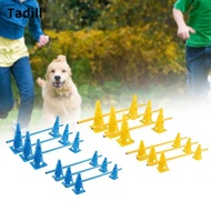 [dksqer] Hurdle Cone Set Dog Agility Course Backyard Set for Training Soccer Football