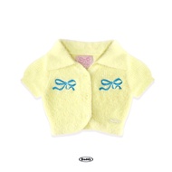 DADDY | Ribbon Fluffy Crop Top เสื้อ knitting สุดน่ารัก