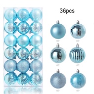 24/36pcs 3cm Christmas Tree Decor Ball Bauble Gold Silver Plastic Hanging Ball Ornaments Decorations