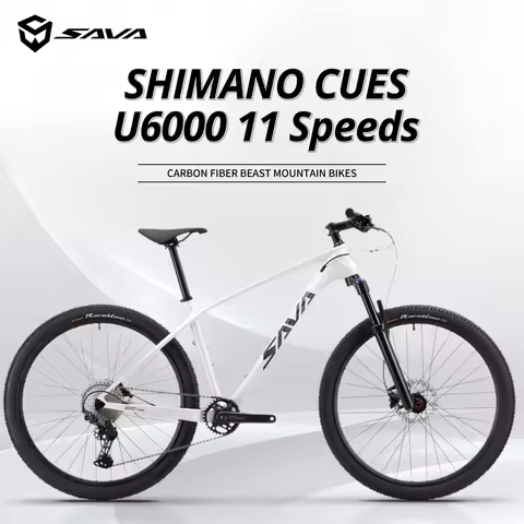 SAVA - Mountain Bike Carbon Fiber Frame, Equipped With Shimano's Latest CUES, 11-Speed System, 29", 