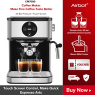 Airbot CM7000 Norvia CM8000 Coffee Maker Machine Espresso Milk Froth Steam Dual Portafilter Mini Coffee Machine Mini Coffee Maker