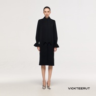 VICKTEERUT (ราคาปกติ 11880-.) Re-Edition Ruffle Cuff Long Sleeve Shirt Dress เดรสปกเชิ้ต เชิ้ตเดรส เ