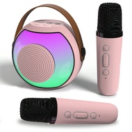 ลำโพงคาราโอเกะไร้สายพกพา พร้อมไมโครโฟนไร้สาย ระบบเสียง HIFI สเตอริโอ ชุดลำโพงคาราโอเกะ ลำโพงไร้สายพร
