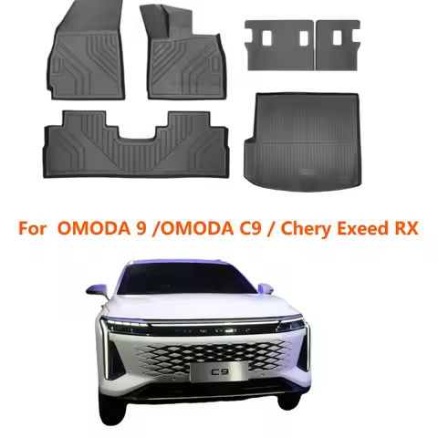 For OMODA 9 /OMODA C9 / Chery Exeed RX Fuel Version 2025-2023 Car Floor Mats Cargo Liner Trunk Pad T