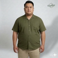 KEMEJA Black Hawaiian Shirt jumboPOLOS Size 9xl 7xl 5xl 4xl 3xl 2xl Oversized rayon Shirt