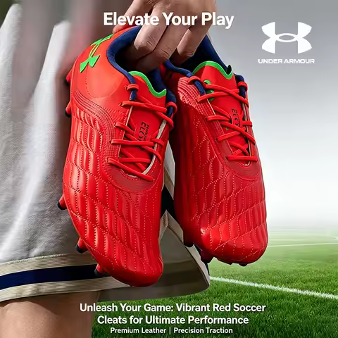 Under Armour FG Soccer Cleats Breathable Clone Football Boots Firm Ground Sports Shoes 3027038-103/6