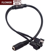 FOF DC 5521 to 4Pin PWM 4 Pin 2 Wayputer PC Router Fan Power Adapter Cable 12V FOO