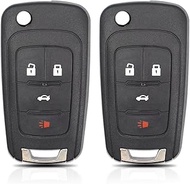 Flip Key Fob Replacement 2-Pack Fit for Buick Lacrosse/Chevrolet Camaro/GMC Terrain 2010-2022 Models