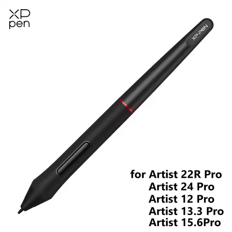 XP-Pen PA2 Battery-free Pen with 8 Replace Nibs for Graphic Monitor Artist 12/13.3/15.6 Pro, Artist 