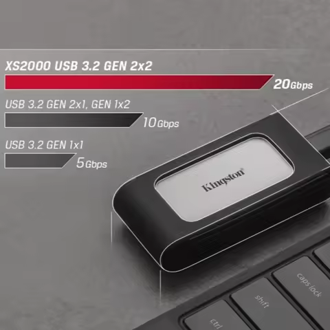 Kingston XS2000 External Solid State Drive PSSD 500GB 1TB 2TB 4TB Max 2000Mb/s Portable Hard Drive U