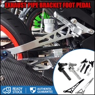【Ready stock】Motorcycle Yamaha Exhaust Pipe Bracket Y15 Y16 LC135 LC4S LC5S Rear Footrest Footstep A