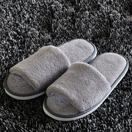 Lz Non-disposable Home Guest Slipper Warm Fluffy Shoes Hotel Coral Velvet Slippers