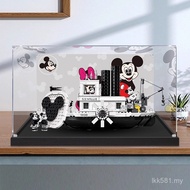 Lego Building Blocks Figure Number Mickey Display Box Acrylic Storage Box Anti-dust Cover Willie Toy