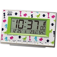 Disney Alarm Clock Character Radio Digital Toy Story Green Rhythm (Rhythm) 8RZ133MC05【Direct From JAPAN】