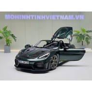 PORSCHE 718 SPYDER RS FOREST GREEN METALLIC MODEL CAR,1/18 NOREV SCALE