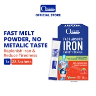 Fast Absorb Iron Energy Formula (28s)- Ocean Health (Replenishes Iron, Fights Tiredness| With Folic 
