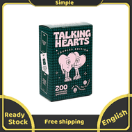 Talking Hearts Card Game Couple Edtion 200 Cards Questions Party Game