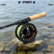 OPTIMISTI Fly Reel Combo, Large Arbor WF Floating Fly Line Fly Fishing Reel, Lightweight Aluminum Ba