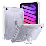 Case For iPad mini 6/7 with Stand Transparent Protective Case WIth Pen Slot for iPad A17 Pro 2024 8.