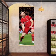Football Star Wall Art Messi CR7 Poster Sticker Dormitory Bedroom Decorative Cloth World Cup Lottery