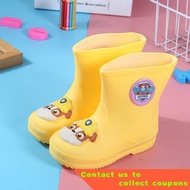 🔥X.D Rain Boots PAW Patrol Children's Rain Boots Baby Rain Shoes Cute Cartoon Platform Non-Slip Rain Boots for Boys and