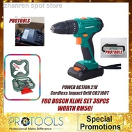 ☾♕POWER ACTION 21V Cordless Impact Drill CD2100T