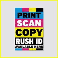 Print Scan Xerox Copy Tarpaulin Signage