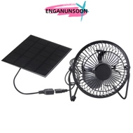 ENGANUNSOON  Powered Fan, USB Output Portable Mini  Panel, Durable 5W Ventilator Fan Home Use