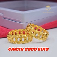 Cincin Coco King Emas 916 Tulen / Cincin Emas 916 / Emas Bajet 916 Viral