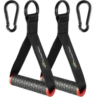 Cable Handles Gym Equipment - Extremely Comfortable Rubber Cable Machine Handle Attachments for Gym 