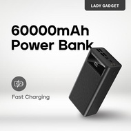 60000mAh Powerbank Full Capacity 4 USB Charge Ports PD Fast Charging Power bank LED Digital Display
