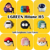 【Fast Shipment】For UGREEN Hitune H5 Case Casing Soft Silicone Earphone Case Interesting Cartoon NO.1
