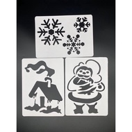 Christmas Paper Card Stencil (A4) 6 Pcs 2 Sets