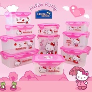 Genuine Tesco Tesco Hello Kitty lunch boxes and lovely Tupperware seal leak microwave lunch box